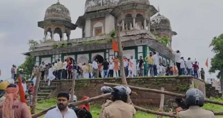 Escalating Tensions in Fatehpur as Hindu Groups Vandalize Tomb, Claiming it to be a Shiva Temple